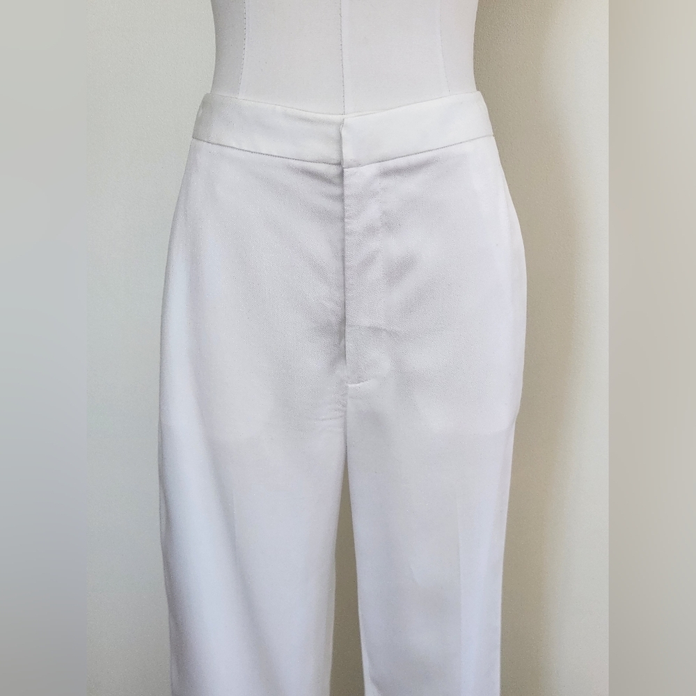 NWT || TIBI || Sebastian White Trousers  Straight Legs Immaculate Sz 2 - Picture 7 of 12